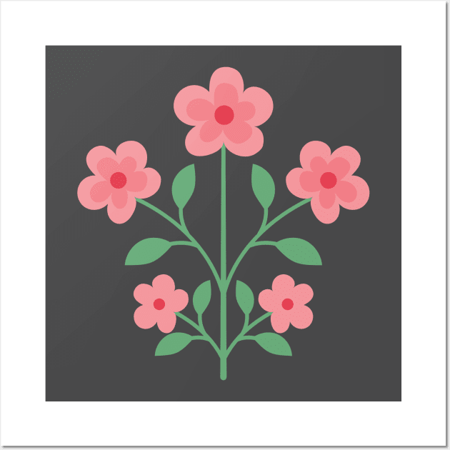 Cut Cartoon Flower Wall Art by SWON Design